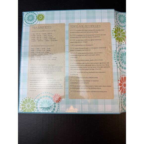 Tapestry Deluxe Kitchen Recipe Organizer 12 Sheet Protectors 24 Recipe Cards - Picture 9 of 11